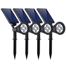 ABS Waterproof 4 LED Solar Spotlight Adjustable Wall Landscape Security Light